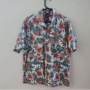 Cooke Street Hawaiian Tropical Floral Men's Shirt 2XL